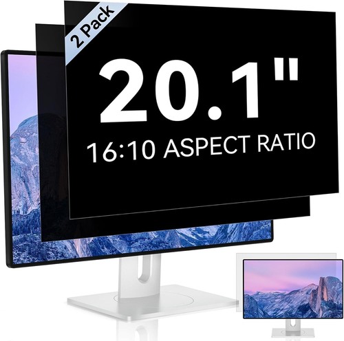 20.1-Inch Widescreen Monitor Privacy Filter with Microlouver Technology - 2 Pack - Picture 3 of 10