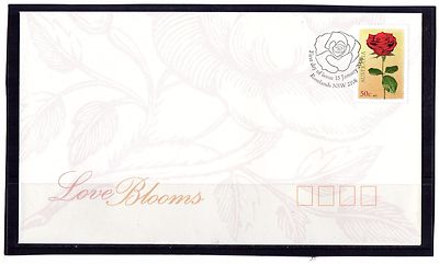 2008 Australia Love Blooms 50c Stamp First Day Cover, Mint Condition