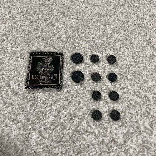 Vintage Sport Coat Blazer Set of 10 Gray Replacement Buttons