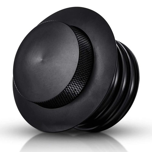 Black Pop Up Vented Flush Mount Fuel Tank Gas Cap Fit For Harley Screw In Type - Picture 6 of 9