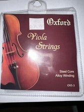 Oxford Viola Strings, Steel Core, Alloy Winding