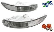 Fits 93-97 Toyota Corolla Clear Bumper Turn Signal Lights Pair New