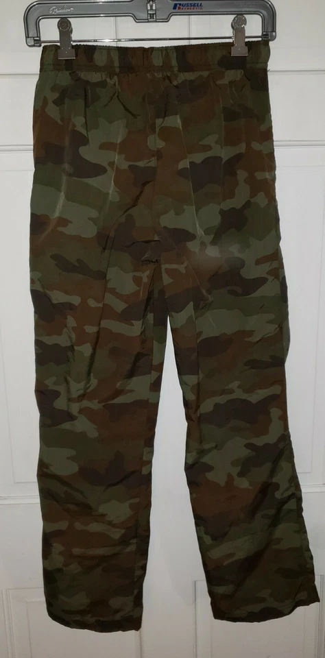 THE CHILDRENS PLACE Ejército Verde Camuflaje Nylon Pullon Pantalones XL 14 Foto 3 de 4