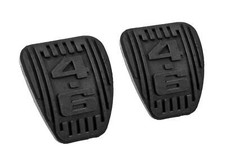 1996-2004 Mustang Gt Or Cobra Clutch Brake Pedal Pads 4.6 Logo Rubber Black
