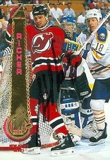 Stephane Richer autographed Hockey Card (New Jersey Devils) 1994 Pinnacle #166