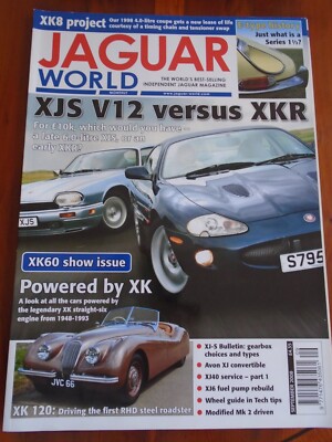 Jaguar World Sep 2008 XJS V12 vs XKR, XK engine, Avon XJ Convertible
