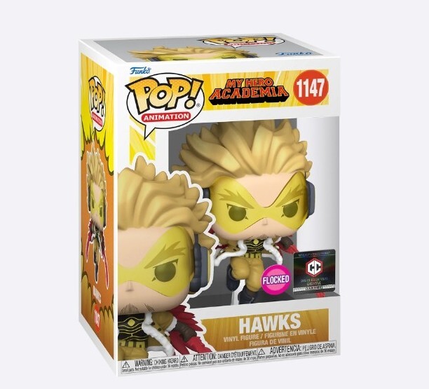 Funko Pop My Hero Academia HAWKS #1147 Flocked Chalice Exclusive