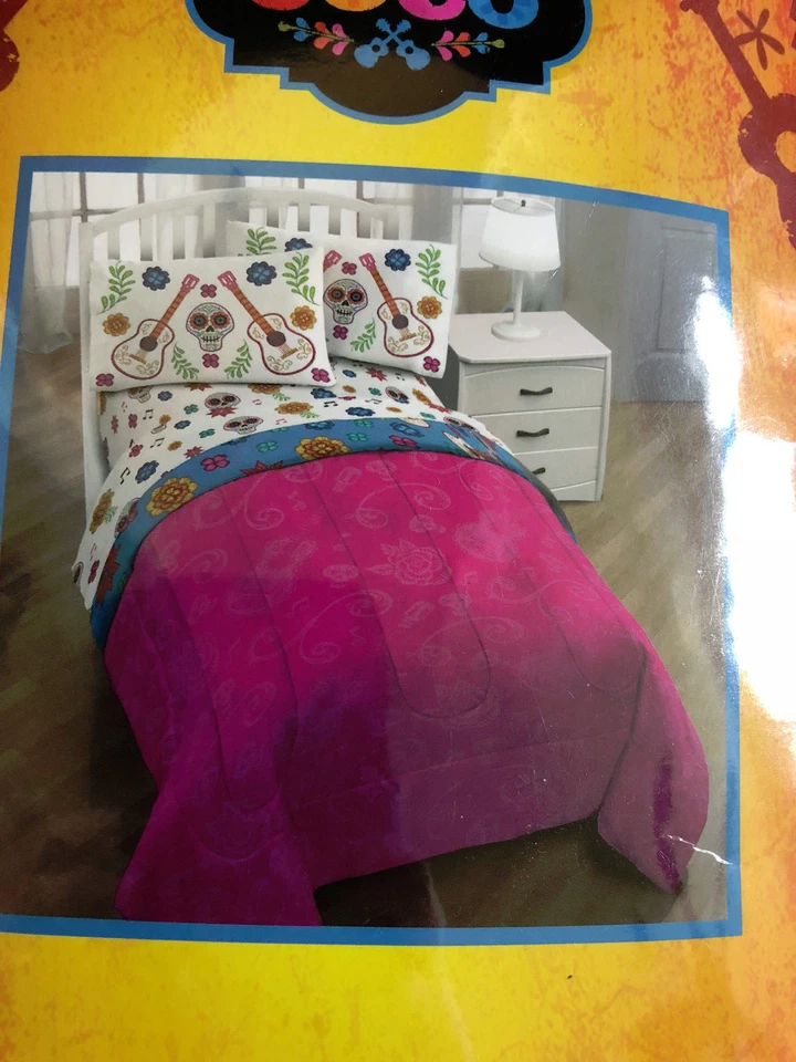 Disney's Coco Twin / Edredón Completo (SOLO) NUEVO CON ETIQUETAS Foto 3 de 4