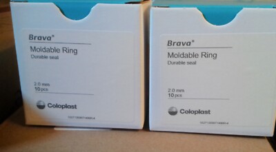 NEW Unopened, Coloplast Brava Moldable Ring 2.0 mm, 20 pieces, 2 boxes