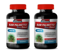 power up antioxidant - SAW PALMETTO 500 - vitamins hair growth support 2 BOTTLE