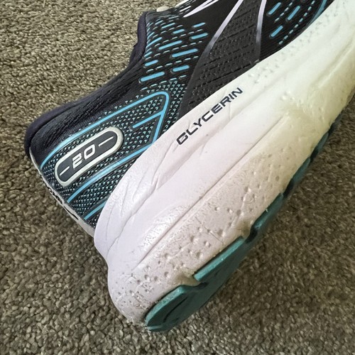 Brooks Glycerin 20 UK Size 7 (EU 40.5) Womens Navy Lilac Trainers - Picture 10 of 17