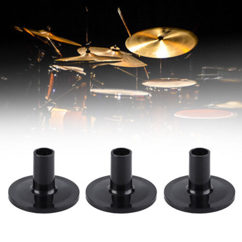 8 Pcs Plastic Black Drum Long Cymbal Sleeves Musical Instruments Accessory - Picture 1 of 9