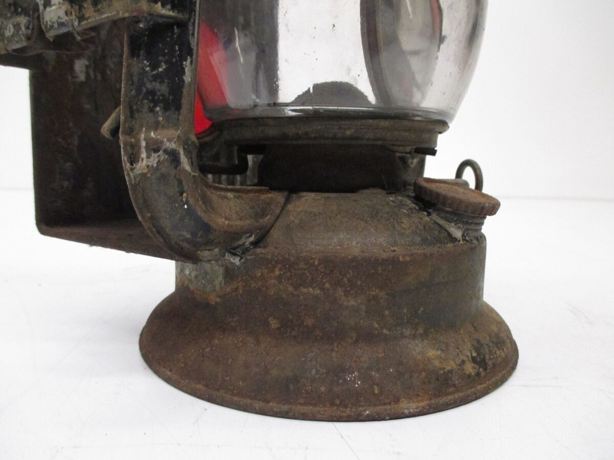 Vtg Dietz Junior Carriage Wagon Lantern Clear Glass Cold Vtg Dietz Junior Carriage Wagon Lantern Clear Glass Cold