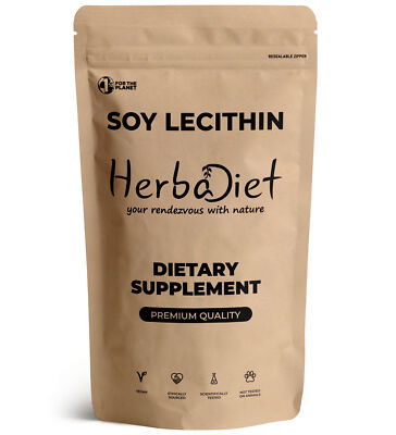 Soya Lecithin Soy Powder Brain Health Memory Liver Support Diet Slimming Non-GMO