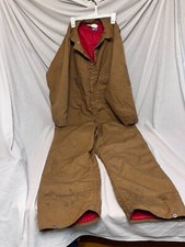 Maverick Brown Insulated Coveralls Size XL Made In USA