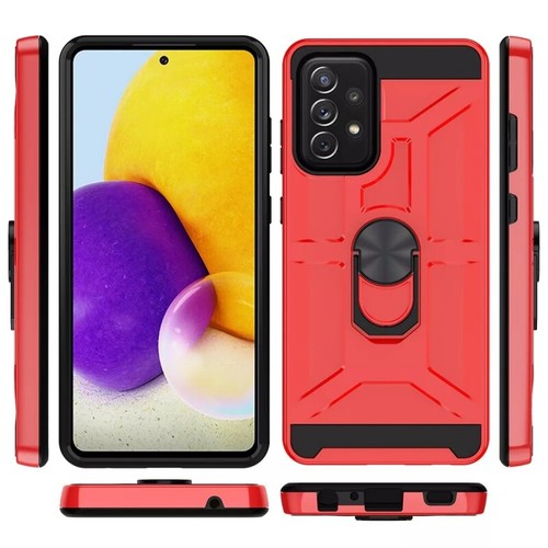 Heavy Duty Bulk Shockproof Case For Samsung Galaxy A52 5G Full-Body Ring Stand - Picture 7 of 16
