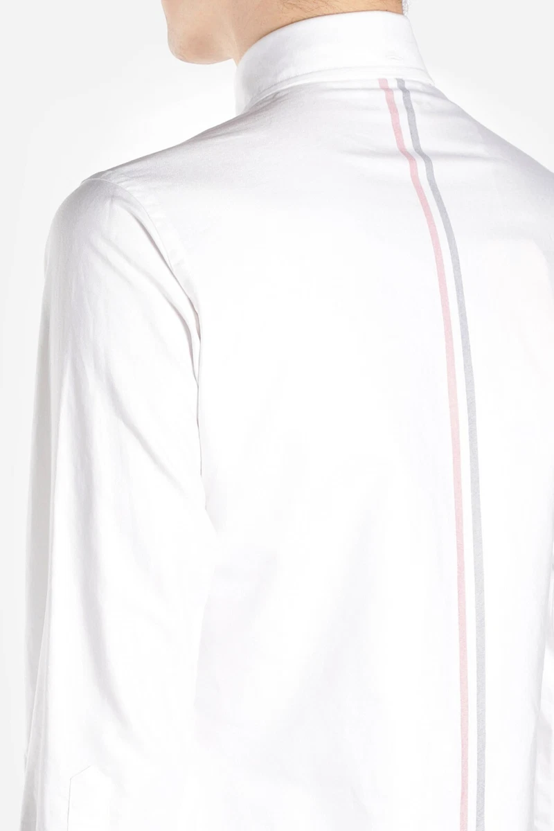 thom browne white oxford shirt