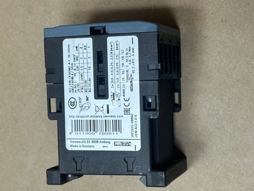 Contactor auxiliar Siemens 3rt2015-1bb42 s00 7a 3 kW 400 V 3 polos 24 V CC - Imagen 2 de 9