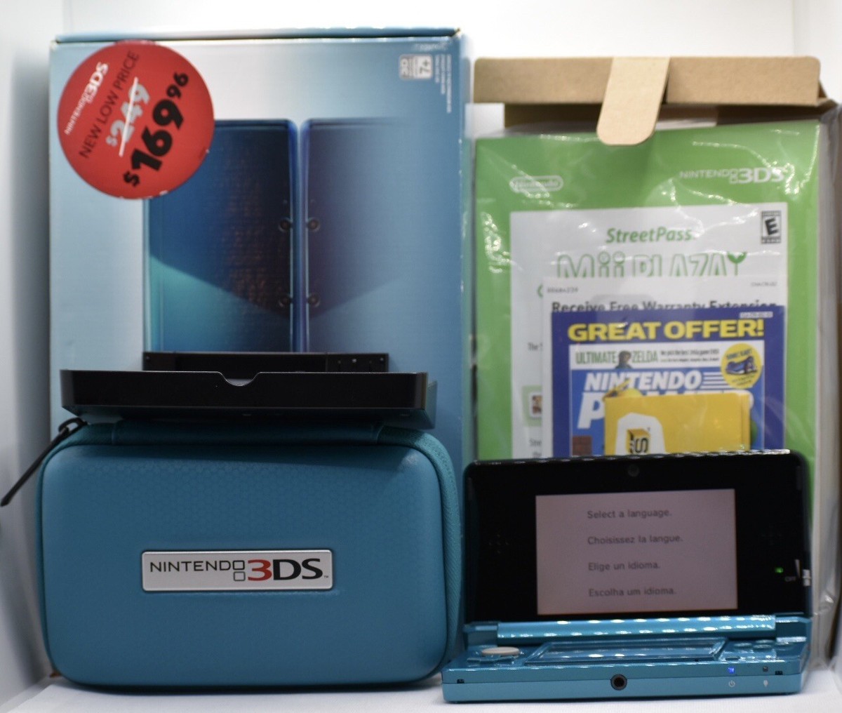 Nintendo 3DS Aqua Blue Edition 4902370518764| eBay