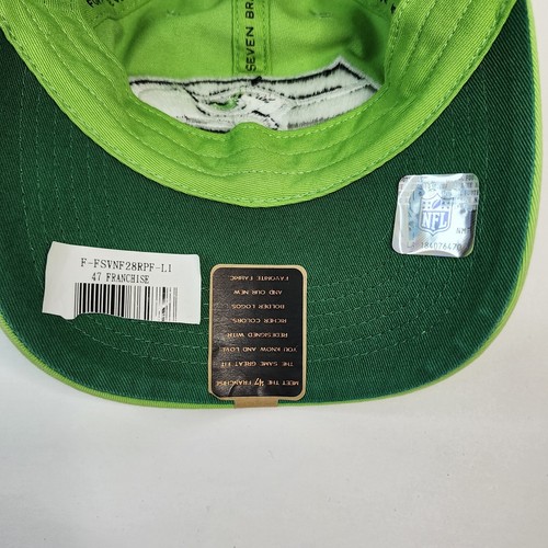 Green Seattle Seahawks Cap 47 Brand Size Small NFL Stretch Fit Football Hat - Picture 11 of 18
