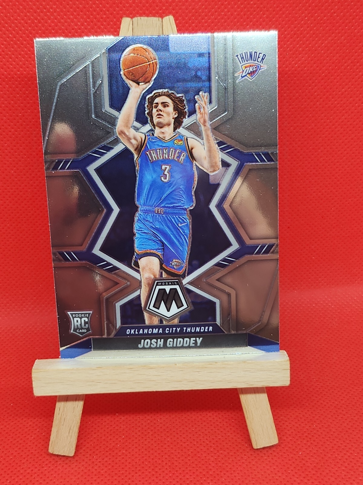 2021-22 Panini Mosaic JOSH GIDDEY Thunder ROOKIE RC BASE #210