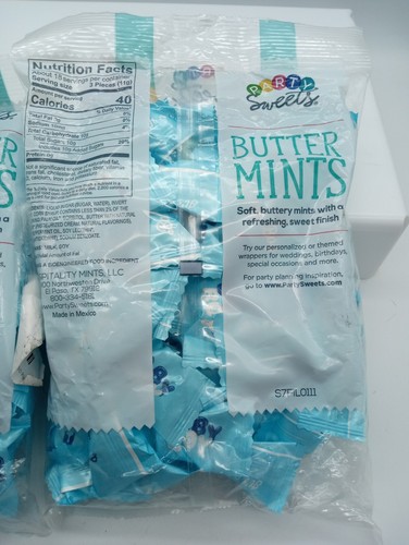4-Pack 'Baby Boy' Buttermints, It's A Boy - 7 oz Bag of Indiv. Wrappd Mints - Picture 3 of 3
