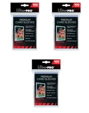 (300-Count) Ultra Pro Premium Trading Card Sleeves Heavy Duty Acid/PVC Free