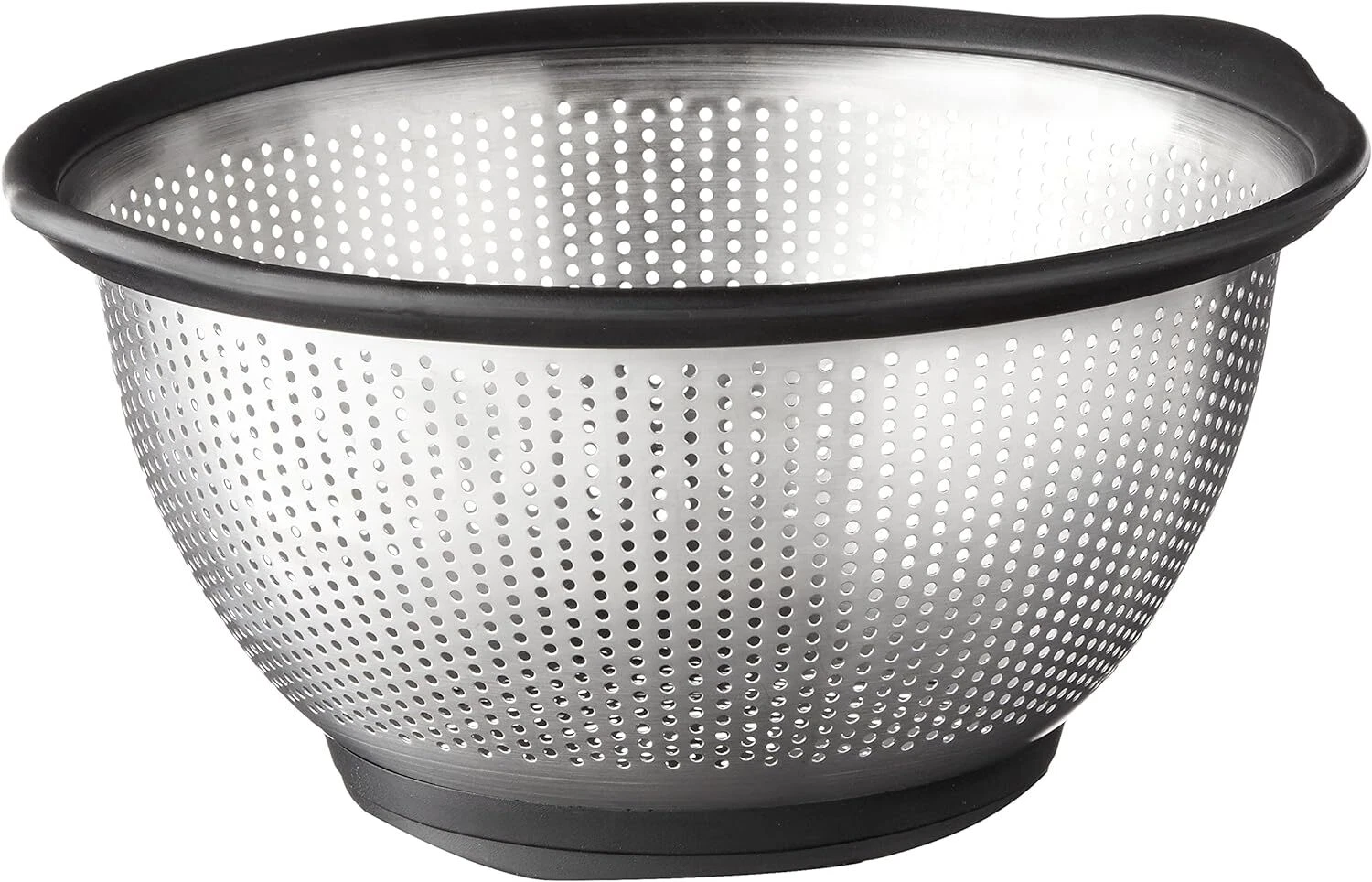 KitchenAid Gourmet Stainless Steel Colander, 5-Quart, Black