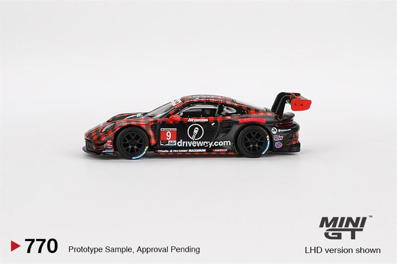 MINI GT 1:64 911 GT3 R #9 GTD PRO Pfaff Motorsports LHD Model Car