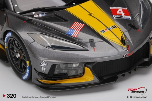 CHEVROLET CORVETTE C8.R NO.4 2020 IMSA 24H DAYTONA (RESIN) TOPSPEED TS0320 1/18 - Picture 5 of 7