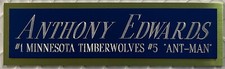 ANTHONY EDWARDS MINNESOTA TIMBERWOLVES FOR NAMEPLATE Signed Basketball JERSEY