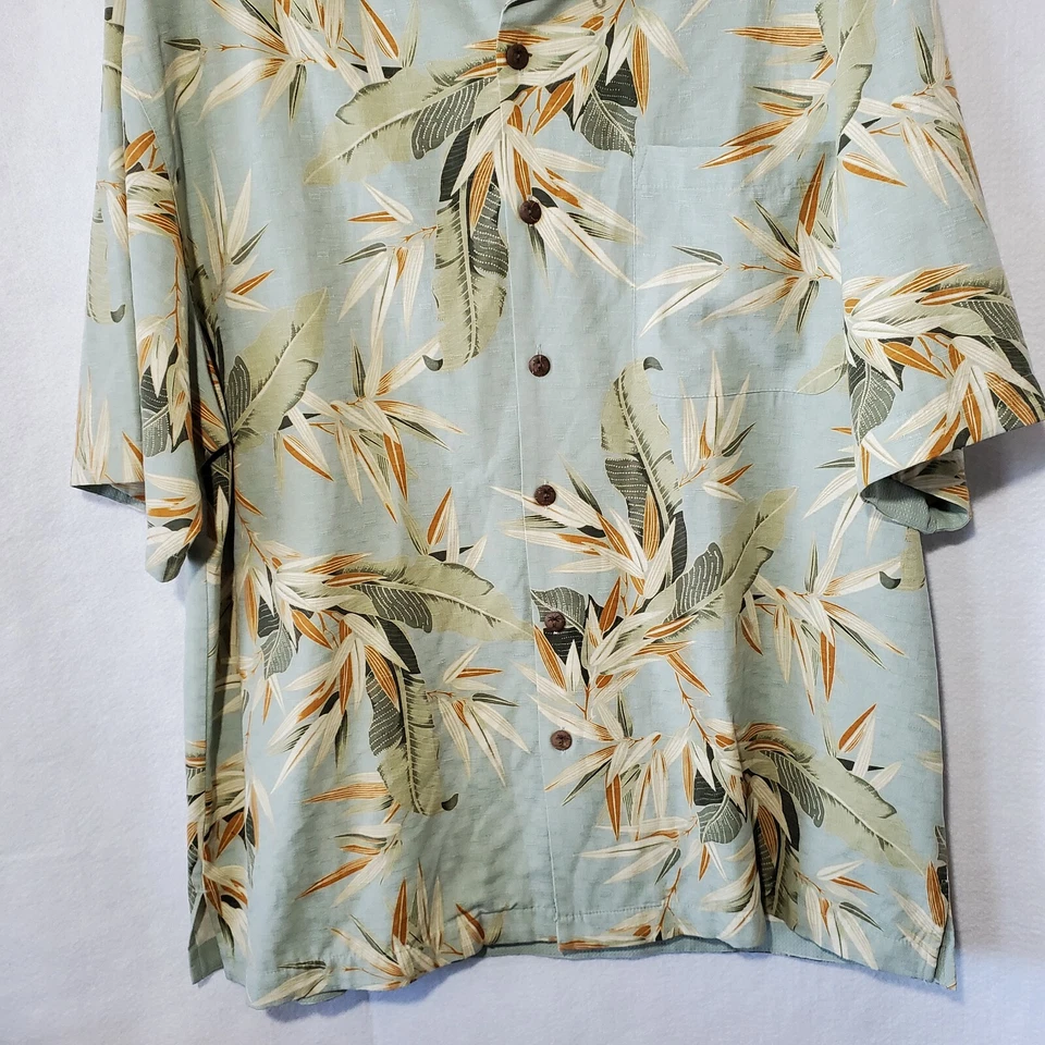 Рубашка мужская Jamaica Jaxx 100% шелк гавайская рубашка классическая на пуговицах большая  - Изображение 3 из 4