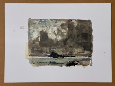 Fred Cuming RA: Study of St. Michael's Mount - Royal Academy Print - Rare