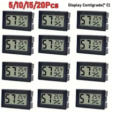 5/10/15/20PCS Mini LCD Indoor Temperature Humidity Meter Thermometer Hygrometer