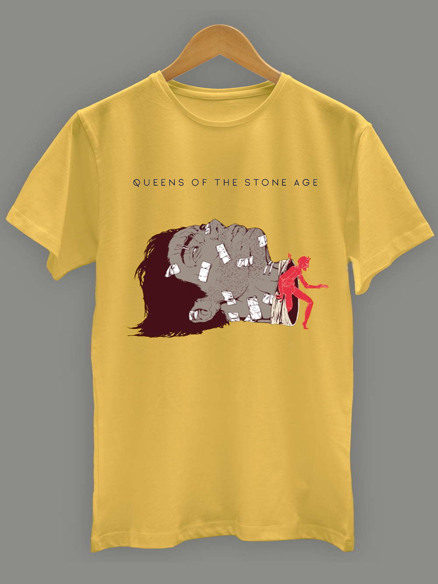 New Popular Queens of the Stone Age Yellow S-2345XL Unisex T-Shirt