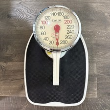 Vintage Taylor Professional RSC Analog Bathroom Scale 330 lb USA Lg Dial HANDLE