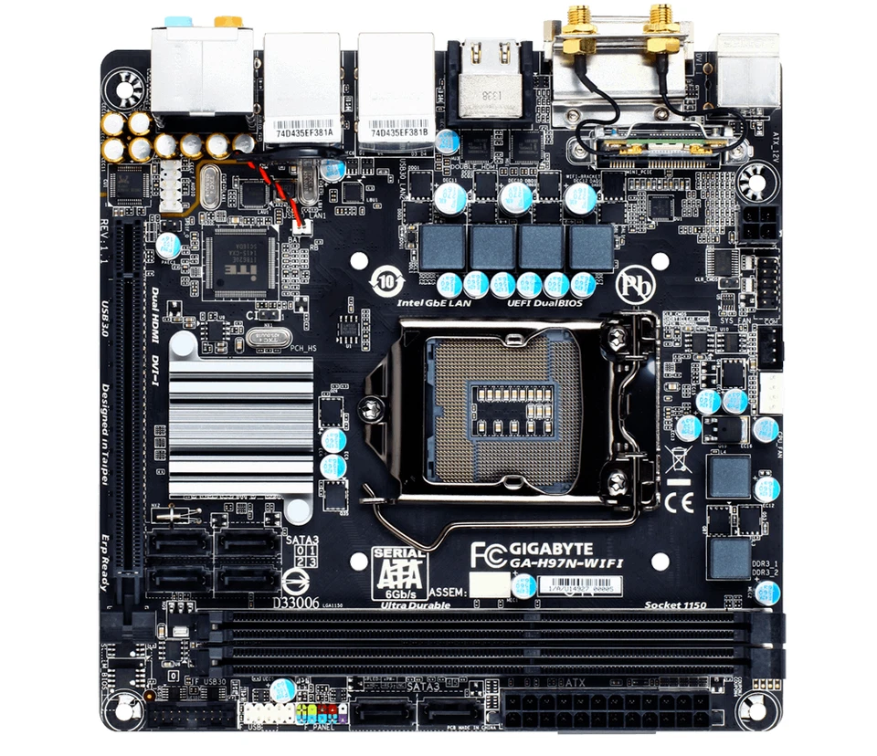 GigaByte GA-H97N-WIFI Main Motherboard NIB Intell *NEW* - Image 4 of 4