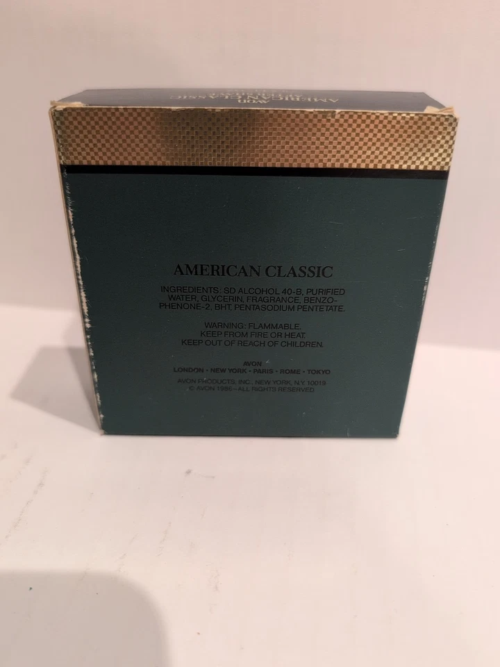 Vintage Avon AMERICAN CLASSIC After Shave Full 3.5oz ~ NIB - Image 4 of 4