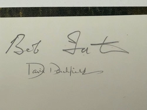 Bob Foster & David Denchfield pencil signed Battle of Britain RAF WW2