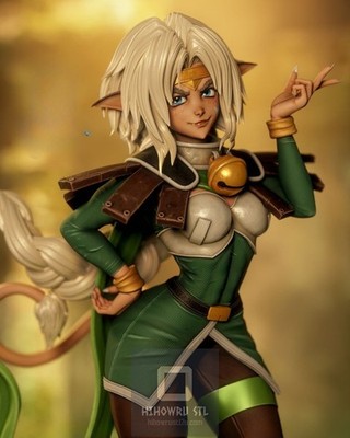 Aisha Clan Clan Outlaw Star | Garage Kit DIY Figur Statue BEMALT 3D Modell