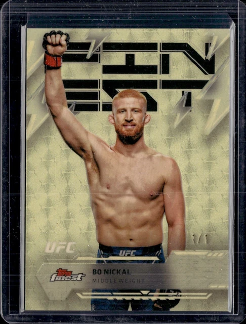 2025 Topps Finest UFC #236 Bo Nickal Rare Superfractor 1/1 Middleweight