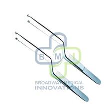 Tumor Grasping Yasargil Bayonet Forceps Neurosurgical Instruments 3mm Cup 8''