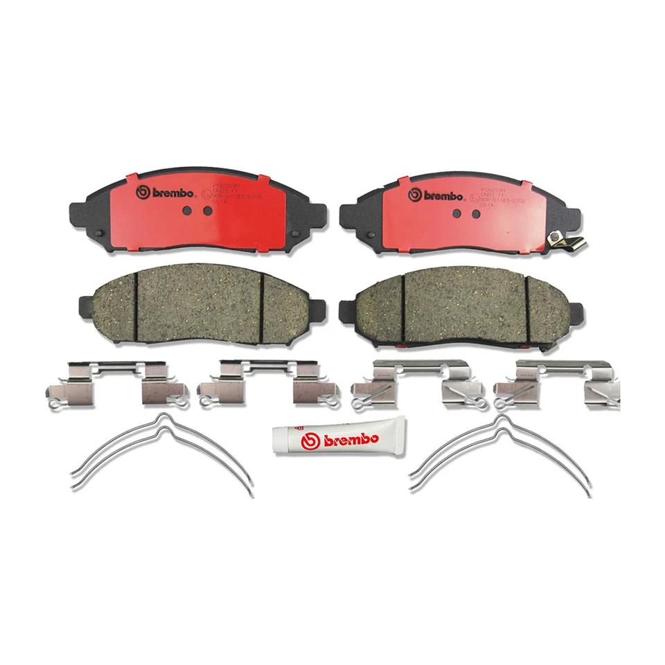 Kit pastillas freno rotores delanteros Brembo para Nissan Frontier Nissan 2005-2011 Foto 3 de 4