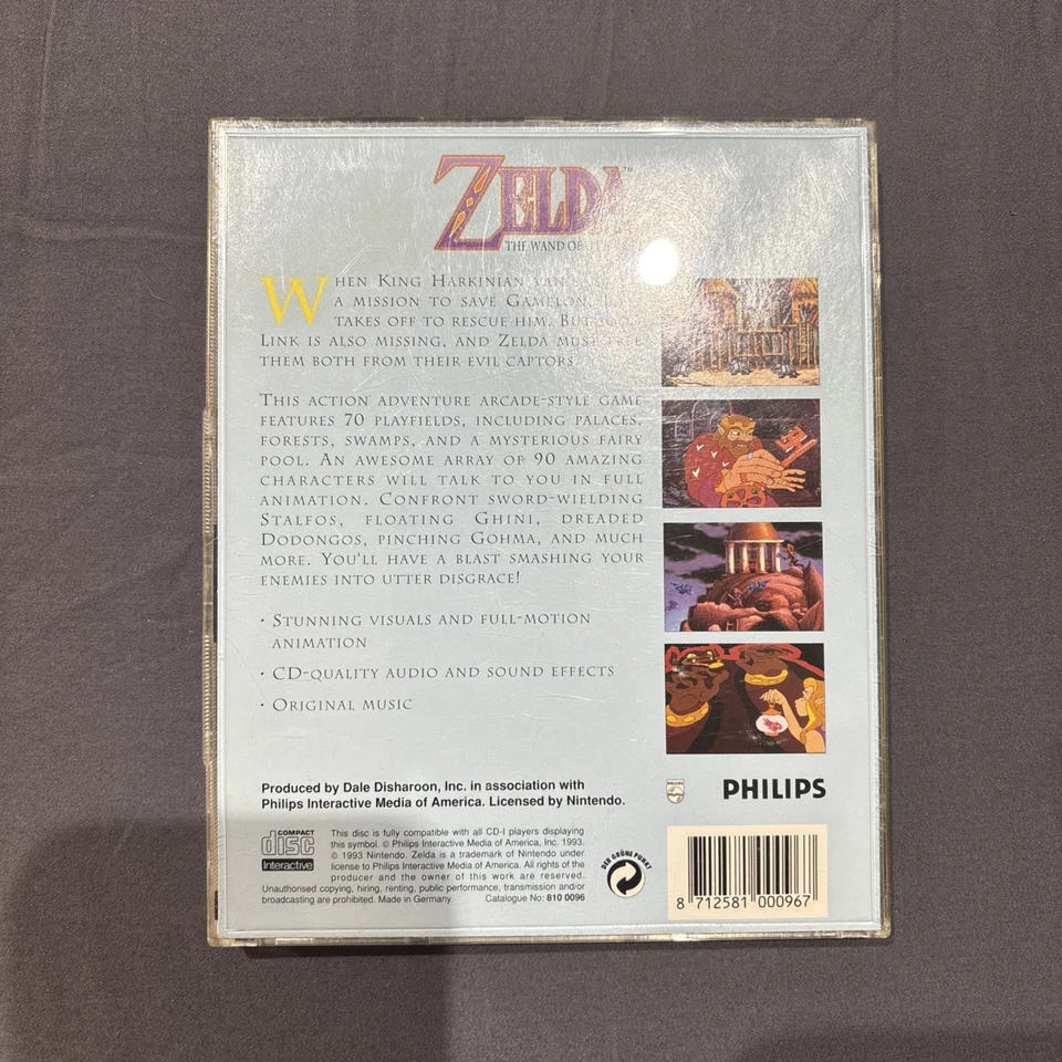 Zelda: The Wand Of Gamelon (Phillips CD-I) Fully Tested and Working  - Image 4 of 4