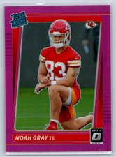 2021 Donruss #P-309 Noah Gray Optic Rated Rookie Preview Pink