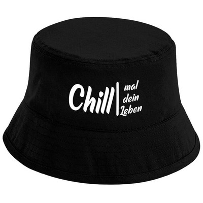 Fischerhut   Chill mal dein Leben   Lustiger Spruchhut Festival Malle Unisex