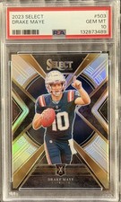 2023 Panini Select - 2024 Xrc Prizm Drake Maye #503 (RC) PSA 10 