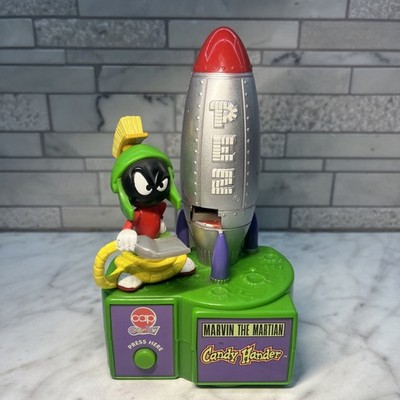 Vintage 1998 Candy Hander Cap Candy Marvin the Martian PEZ Dispenser, working