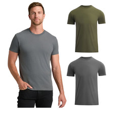 True Classic Men's 2-Pack T-Shirt, Carbon/Olive Green, Size 2XL