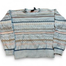 Vintage knitted cottage core grandma core Liz wear petite small sweater